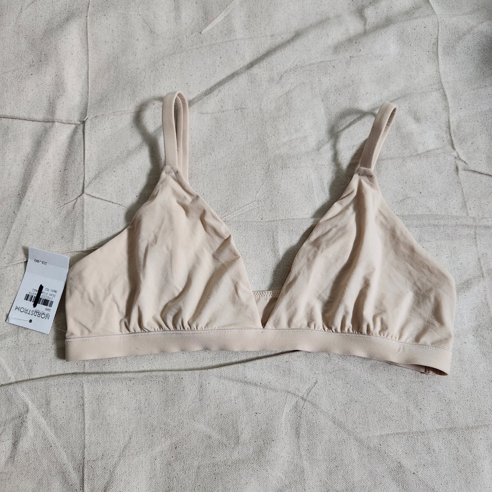 SKIMS Fits Everybody Triangle Bralette XL Sand Nude Soft Stretch Everyday Bra